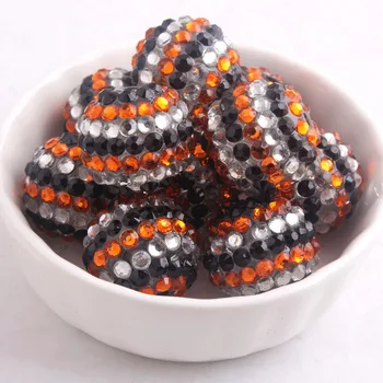 Kwoi vita 12mm/16mm/10mm to 26mm black/orange/clear strip Color Chunky Resin Rhinestone Beads Ball for Kids Jewelry
Kwoi vita 12mm/16mm/10mm to 26mm black/orange/clear strip Color Chunky Resin Rhinestone Beads Ball for Kids Jewelry