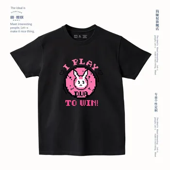 Anime OW D.VA Cosplay Black And White Short-Sleeve T-shirt Cartoon Printing Pure Cotton Cosplay Costumes Couple Outfit Fashion
Anime OW D.VA Cosplay Black And White Short-Sleeve T-shirt Cartoon Printing Pure Cotton Cosplay Costumes Couple Outfit Fashion
