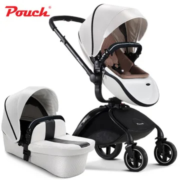Pouch High landscape Baby Strollers 3 in 1 with baby bassinet PU Leather 2 in 1 newborn Pram Pouch baby stroller.
Pouch High landscape Baby Strollers 3 in 1 with baby bassinet PU Leather 2 in 1 newborn Pram Pouch baby stroller.