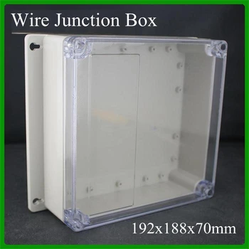 IP65 192x188x70mm Waterproof Junction Box Transparent Plastic Project Box Terminal Clear Outdoor Enclosure Box Wall Mounting
IP65 192x188x70mm Waterproof Junction Box Transparent Plastic Project Box Terminal Clear Outdoor Enclosure Box Wall Mounting