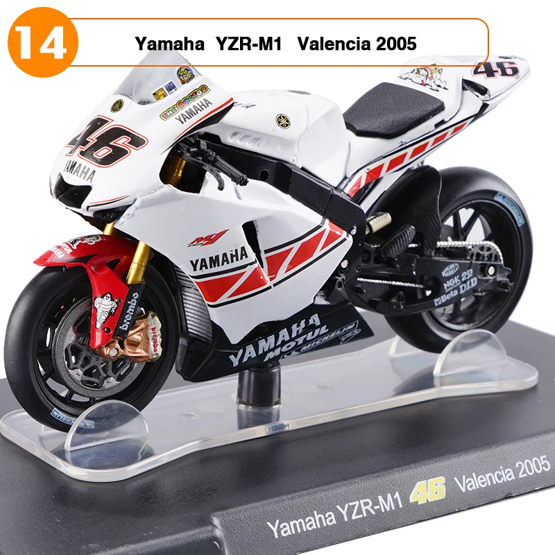 1:18 Scale Motorcycle Model VALENTINO ROSSI Yamaha YZR-M1 #46 Valencia 2005 White Red Racing Bike Collections Toys Boys Gifts
1:18 Scale Motorcycle Model VALENTINO ROSSI Yamaha YZR-M1 #46 Valencia 2005 White Red Racing Bike Collections Toys Boys Gifts