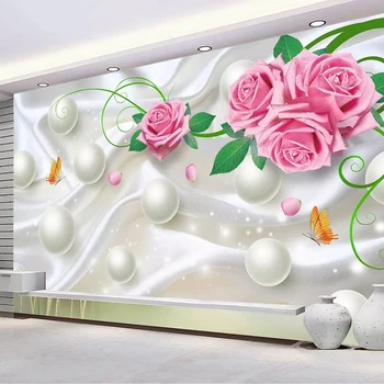 Custom Mural Silk Wallpaper Flower Wall Painting 3D Modern Creative Circle Ball Romantic Rose Living Room Bedroom TV Background
Custom Mural Silk Wallpaper Flower Wall Painting 3D Modern Creative Circle Ball Romantic Rose Living Room Bedroom TV Background