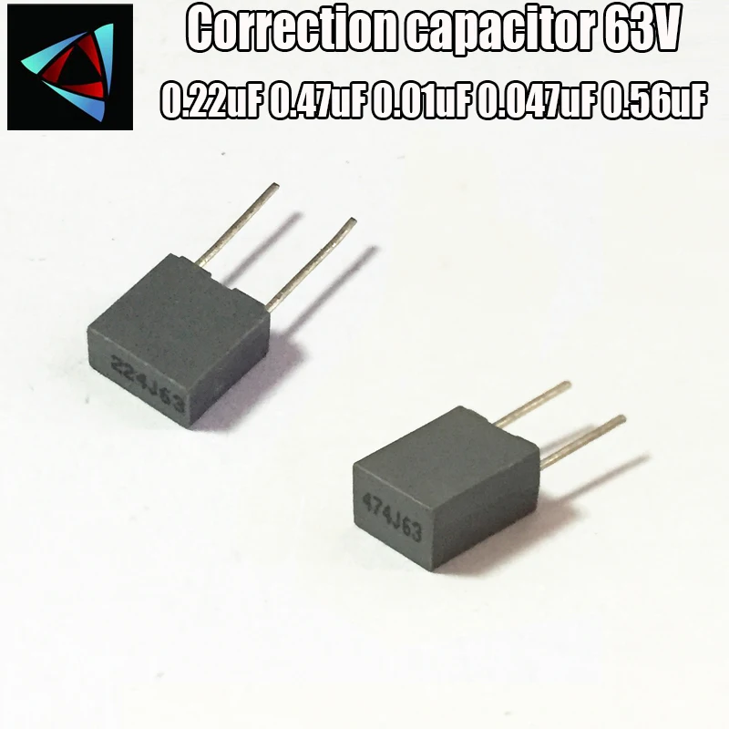 10pcs 63V 0.22uF 0.47uF 0.01uF 0.047uF 0.56uF Pin 5MM Correction capacitor corrective capacity Polyester film capacitor
10pcs 63V 0.22uF 0.47uF 0.01uF 0.047uF 0.56uF Pin 5MM Correction capacitor corrective capacity Polyester film capacitor
