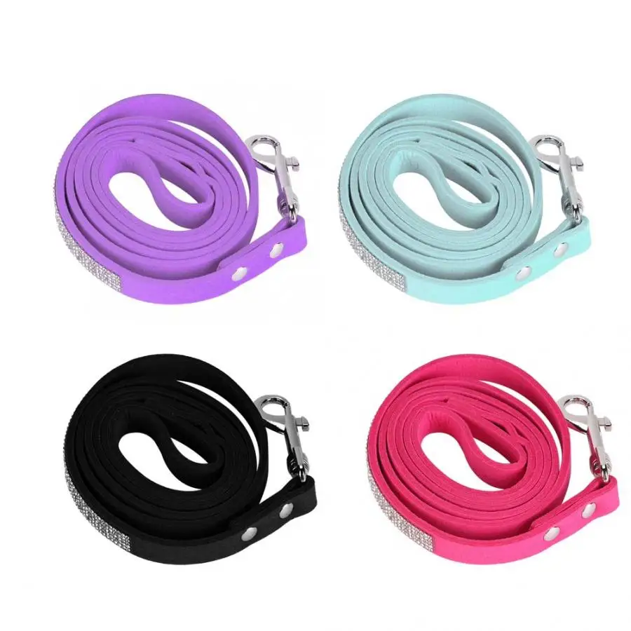 4 Colors Strong Dog Leash With Rhinestone Decor Dog Walking Training Leash Puppy Dog Harness Leash
4 Colors Strong Dog Leash With Rhinestone Decor Dog Walking Training Leash Puppy Dog Harness Leash