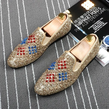 CuddlyIIPanda Luxury Brand Men Fashion Punk Sneakers Men Party and Prom Fashion Rivets Shoes Smoking Slippers Men Flats Loafers
CuddlyIIPanda Luxury Brand Men Fashion Punk Sneakers Men Party and Prom Fashion Rivets Shoes Smoking Slippers Men Flats Loafers