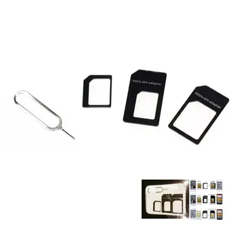 REXLIS New Convert SIM Card For iPhone 5 nano sets Full sim card adapter for phone SJ