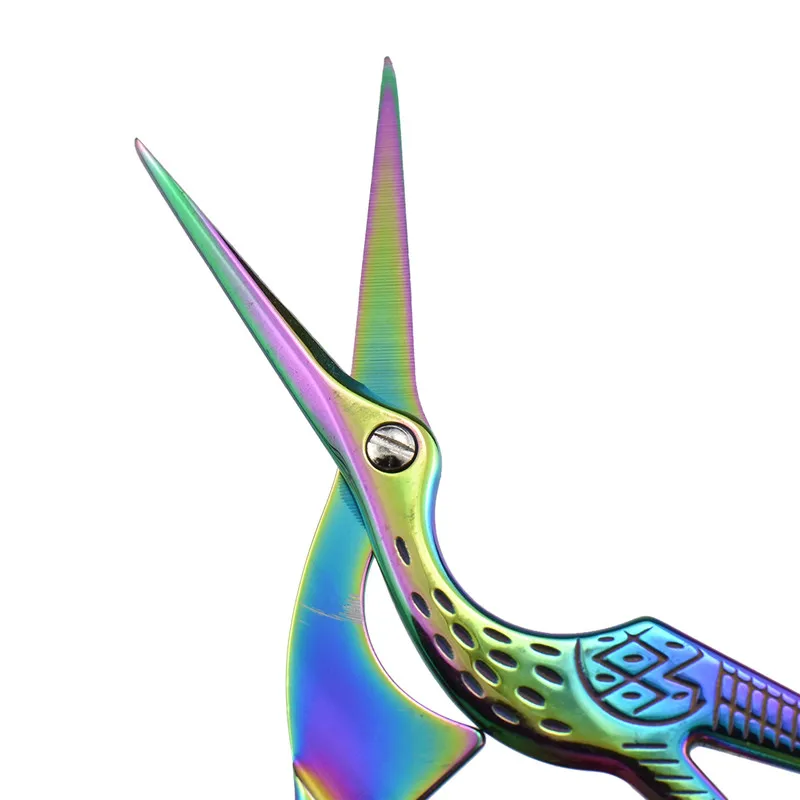 Looen Embroidery Scissor Crane Shaped Cross Stitch Tailor Scissor Retro European Sewing Handicraft DIY Home Tool Accessories (7)