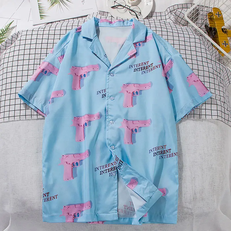 Men Hawaiian Style Print Short Sleeve Beachwear Shirt Cotton Buttons Loose Turn-down Collar Shirts 2019 Summer Man Beach Top
Men Hawaiian Style Print Short Sleeve Beachwear Shirt Cotton Buttons Loose Turn-down Collar Shirts 2019 Summer Man Beach Top