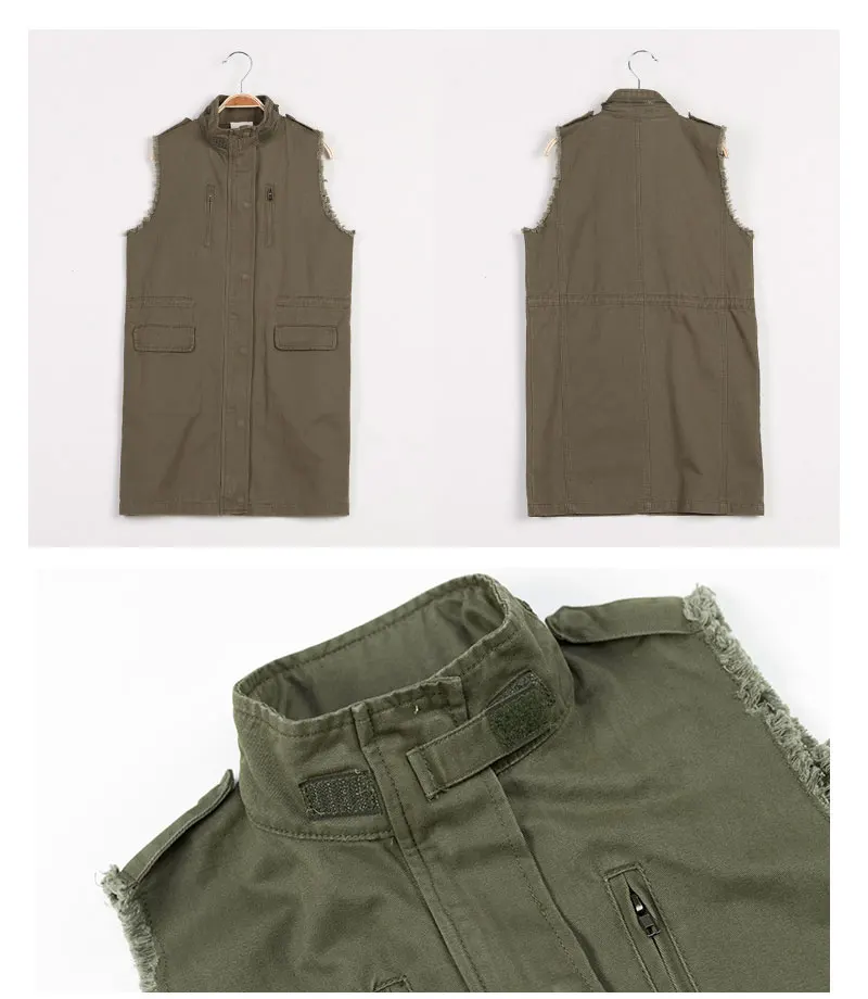 Sleeveless girls trench coat G3339-12