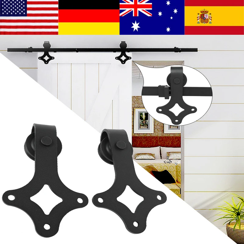 1Set 2M Barn Door Sliding Track System Steel Gear Slide Rail Antique Track For Wood Door Furniture Hardware Set Kit Hot Sale
1Set 2M Barn Door Sliding Track System Steel Gear Slide Rail Antique Track For Wood Door Furniture Hardware Set Kit Hot Sale
