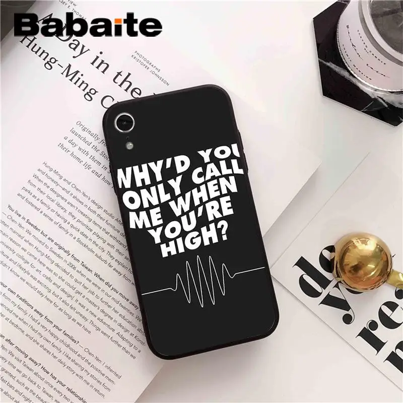 Babaite arctic monkeys DIY Painted Phone Accessories Case for iPhone 8 7 6 6S Plus X XS MAX 5 5S SE XR 10 Cover