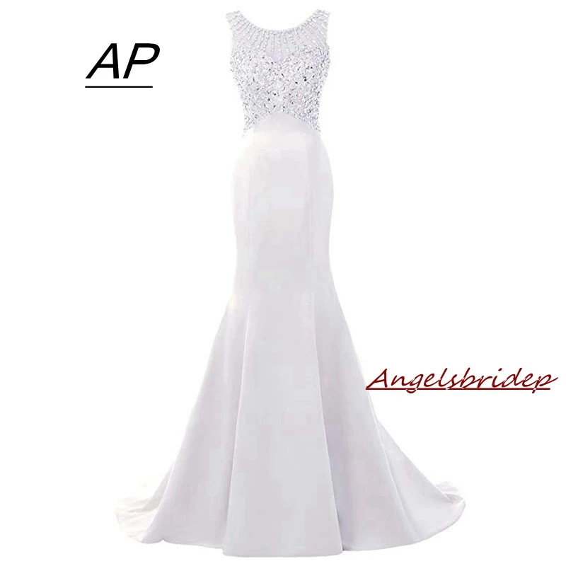 Angelsbridep Mermaid Wedding Dresses 2019 Vestido De Noiva Zipper Back With Pearls Full Crystals Cap-Shoulder Robe De Mariee
Angelsbridep Mermaid Wedding Dresses 2019 Vestido De Noiva Zipper Back With Pearls Full Crystals Cap-Shoulder Robe De Mariee