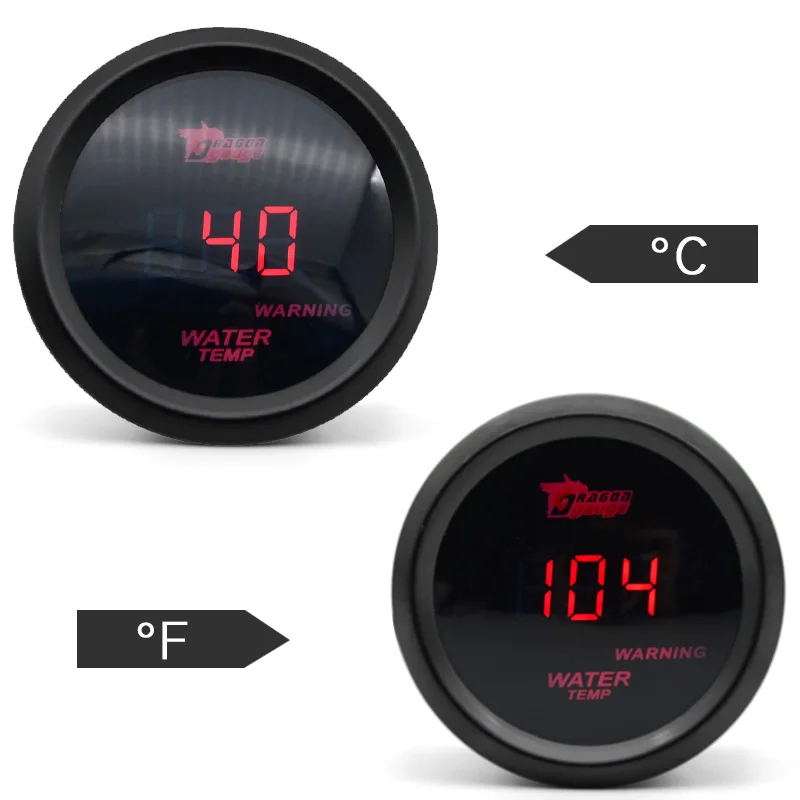 2" 52mm Water Temp Gauge Celsius / Fahrenheit Temperature Car Meter Red LED Black Case
2" 52mm Water Temp Gauge Celsius / Fahrenheit Temperature Car Meter Red LED Black Case