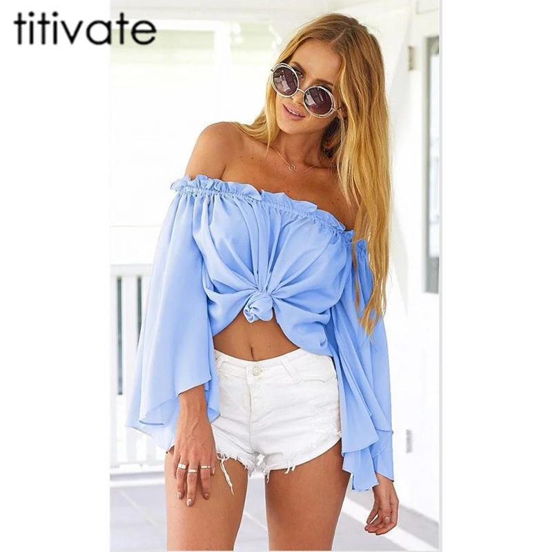 TITIVATE Plus Size Sexy Slash Neck Women Tops Tees Off Shoulder Casual Beach Summer Tops Women Blouses Shirt 5 Colors
TITIVATE Plus Size Sexy Slash Neck Women Tops Tees Off Shoulder Casual Beach Summer Tops Women Blouses Shirt 5 Colors