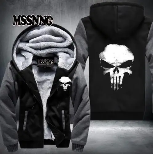 Punisher Skull Cosplay Coat Zipper Hoodie Winter Fleece Unisex Thicken Jacket Sweatshirts USA size S-5XL
Punisher Skull Cosplay Coat Zipper Hoodie Winter Fleece Unisex Thicken Jacket Sweatshirts USA size S-5XL