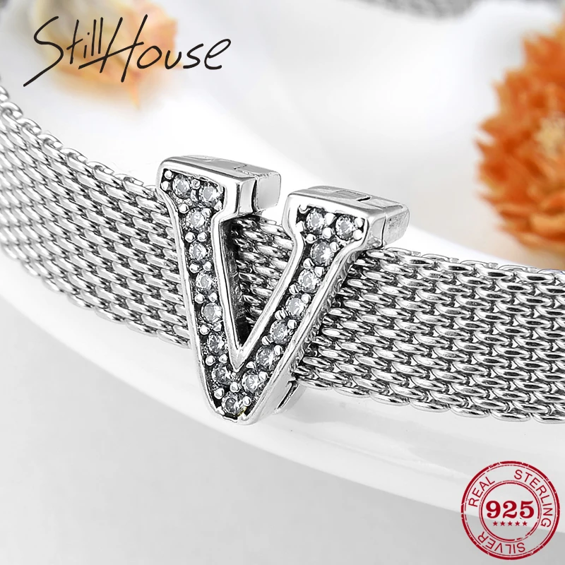 2019 New 925 Sterling Silver Letter V beads Clips Fit Reflections Bracelet Original Clip Charm Women Jewelry
2019 New 925 Sterling Silver Letter V beads Clips Fit Reflections Bracelet Original Clip Charm Women Jewelry