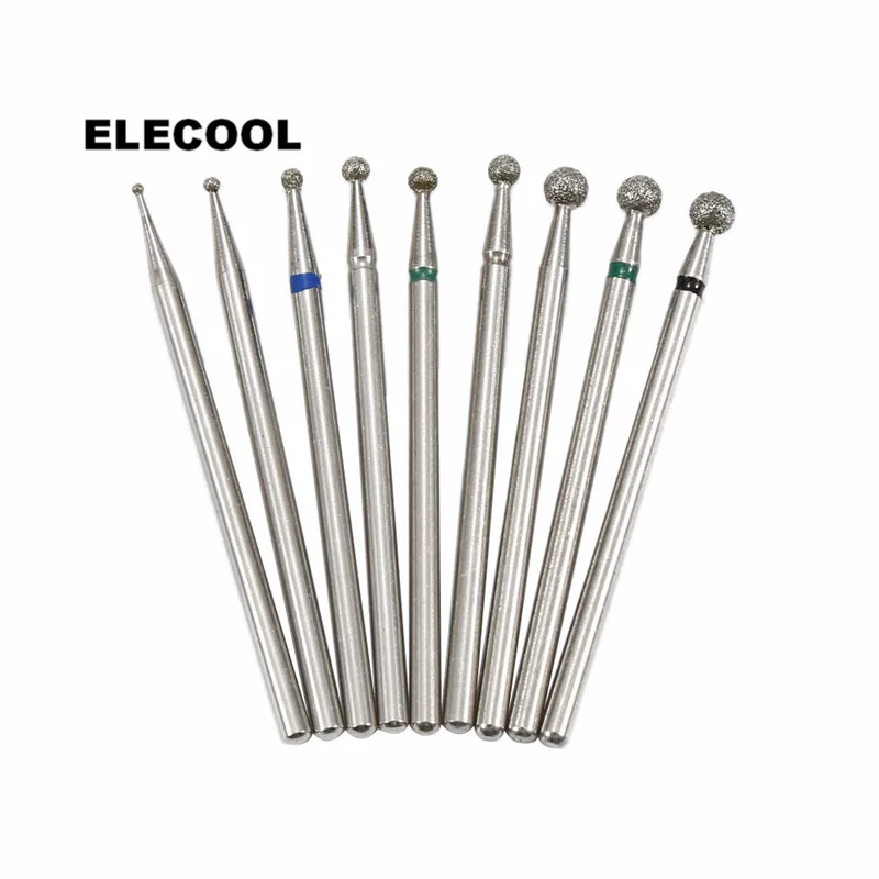 ELECOOL 2.34mm Shank Diamond Grinding Head Burr Bit for Grit Stone Jewelry Jade Carving Nail Polish Grinding Drill Manicure P
ELECOOL 2.34mm Shank Diamond Grinding Head Burr Bit for Grit Stone Jewelry Jade Carving Nail Polish Grinding Drill Manicure P