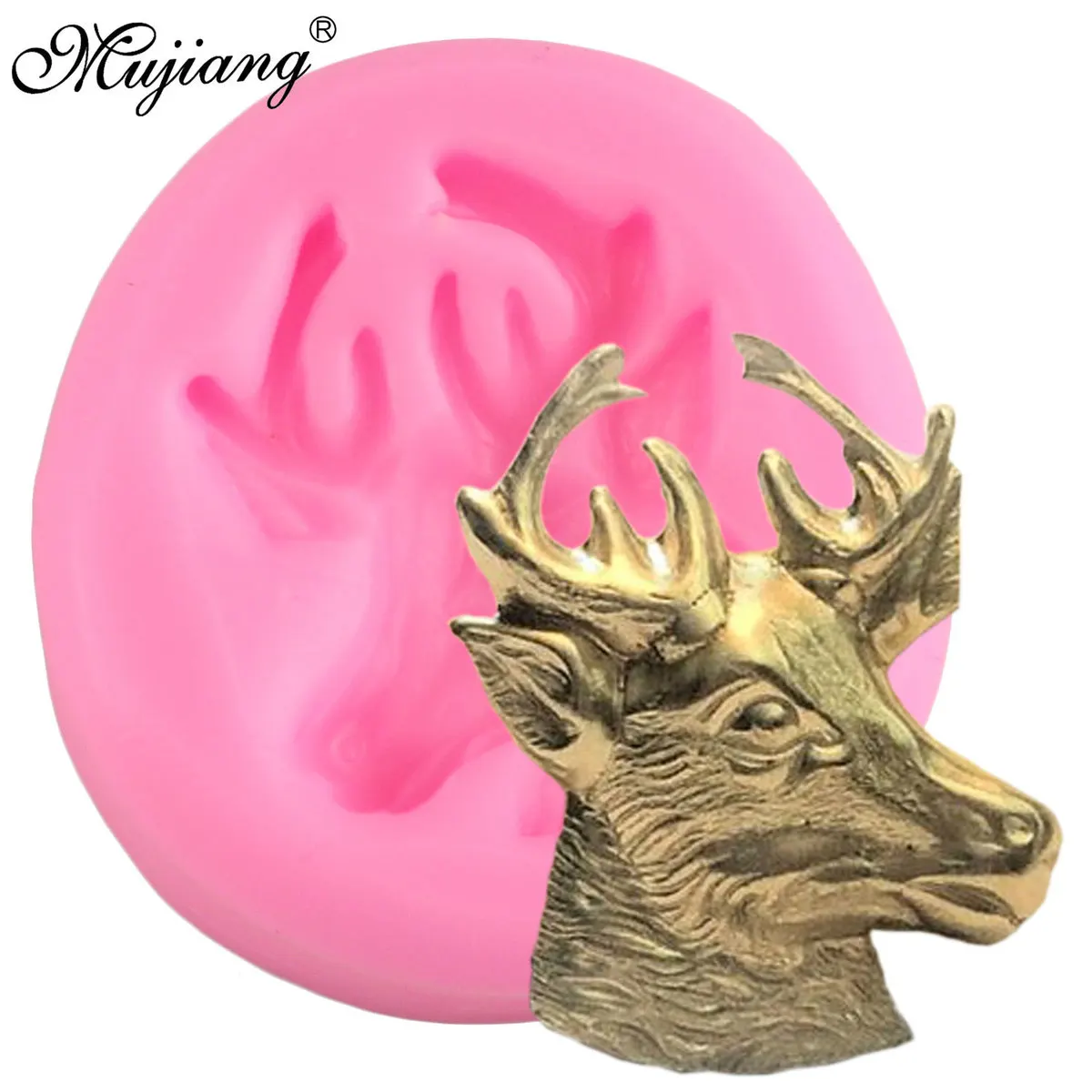 3D Deer Head Silicone Mold DIY Christmas Party Cake Decorating Tools Cupcake Baking Fondant Chocolate Candy Soap Gumpaste Mould
3D Deer Head Silicone Mold DIY Christmas Party Cake Decorating Tools Cupcake Baking Fondant Chocolate Candy Soap Gumpaste Mould