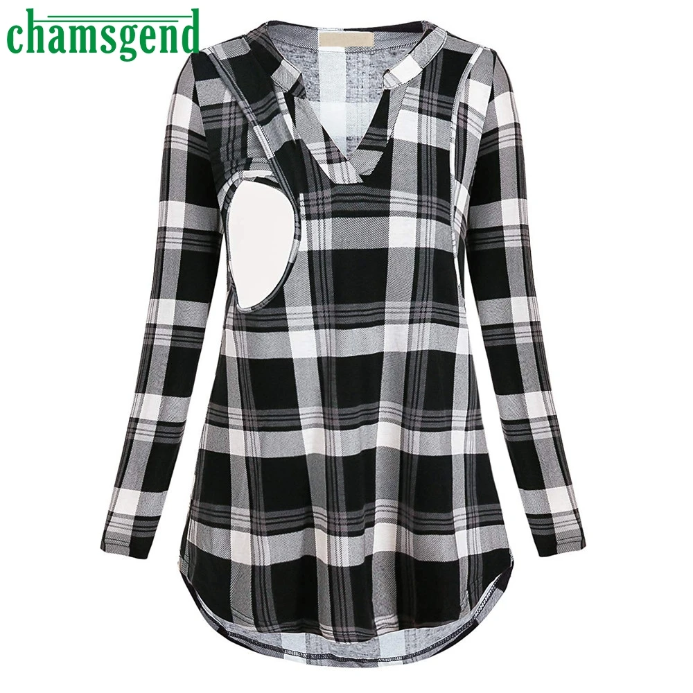 Chamsgend Fashion women Pregnancy Clothes Maternity Clothing Breastfeeding Tee Nursing Tops Lattic Print Long Sleeve T-shirt#35*
Chamsgend Fashion women Pregnancy Clothes Maternity Clothing Breastfeeding Tee Nursing Tops Lattic Print Long Sleeve T-shirt#35*