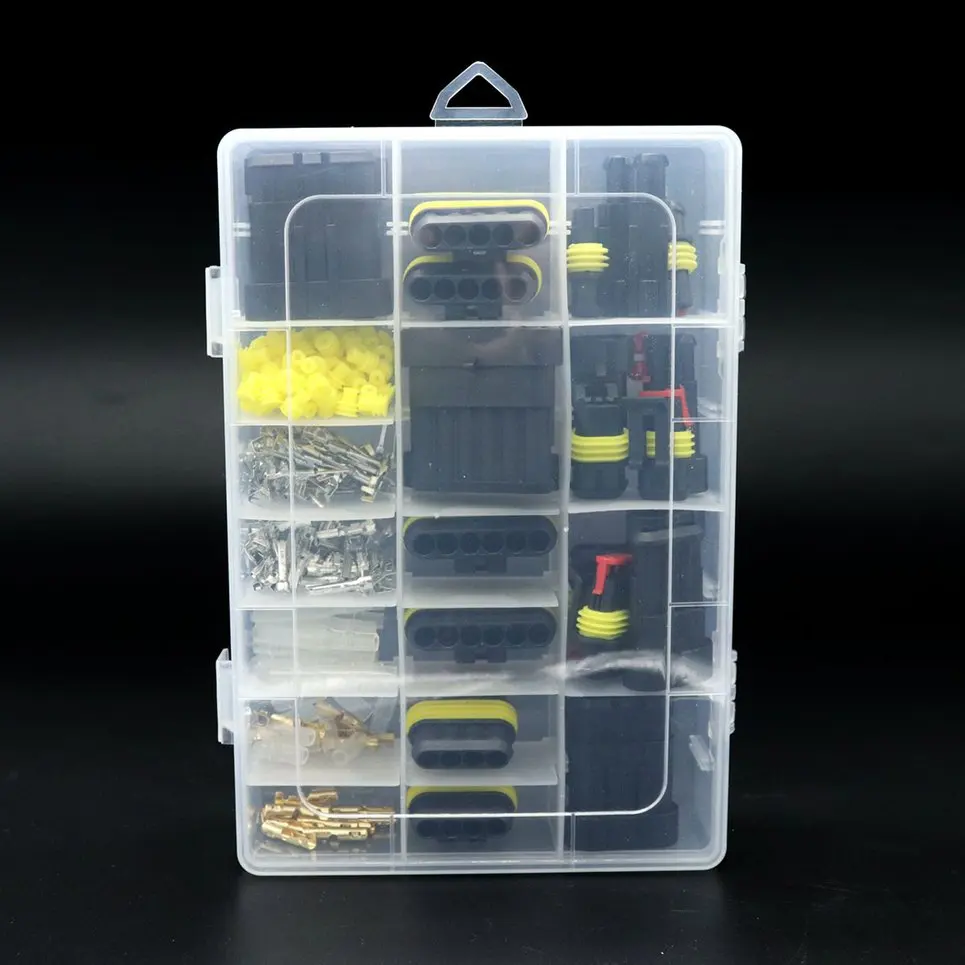 1-6 Pin Way Car Electrical Wire Connector Car Motorcycle Waterproof Terminal Wire Connector Plug Fuse Assortment Box Kit
1-6 Pin Way Car Electrical Wire Connector Car Motorcycle Waterproof Terminal Wire Connector Plug Fuse Assortment Box Kit