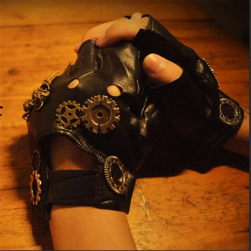 Japanese Harajuku Vintage Steampunk Gear Gloves Punk Lolita Cosplay PU Leather Gloves Gothic Unisex Cosplay Gloves Accessory
Japanese Harajuku Vintage Steampunk Gear Gloves Punk Lolita Cosplay PU Leather Gloves Gothic Unisex Cosplay Gloves Accessory