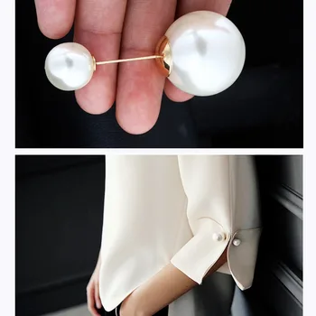 Fixed Clothes Large Double Head Pearl Brooches Pins Cardigan Clip Scarf Shawl Buckle Collar Lapel Pin Brooch for Women Jewelry
Fixed Clothes Large Double Head Pearl Brooches Pins Cardigan Clip Scarf Shawl Buckle Collar Lapel Pin Brooch for Women Jewelry