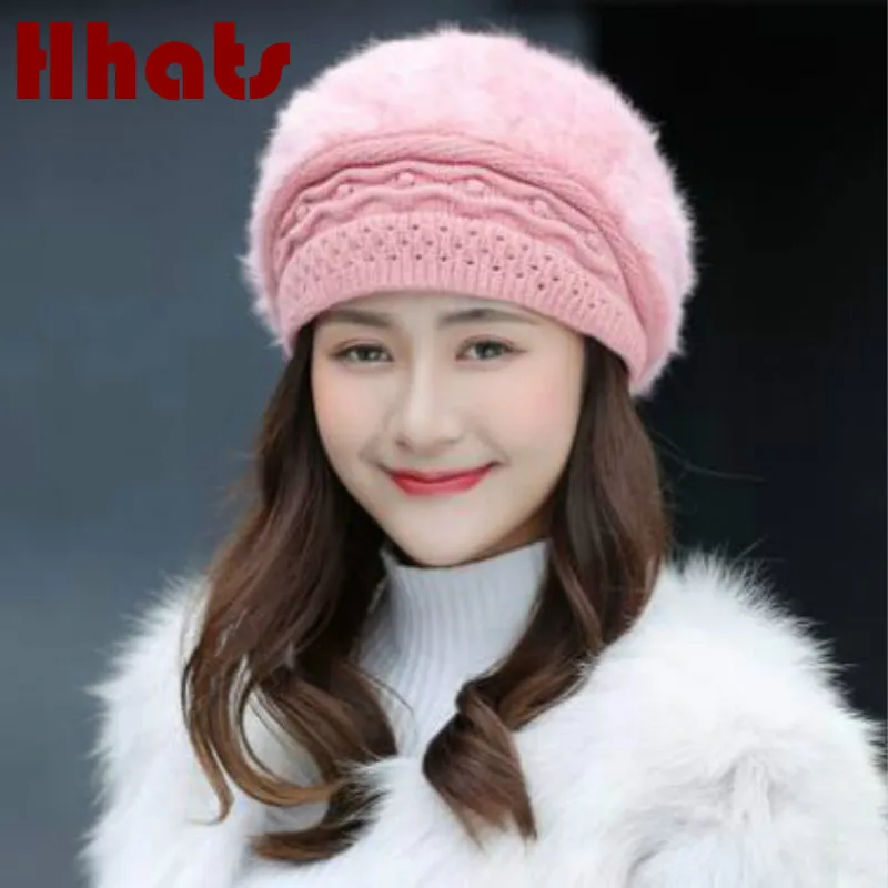 winter outdoor thick warm knitted hat solid women fleece lining skullies beanie girl real rabbit fur stocking hat cap turban
winter outdoor thick warm knitted hat solid women fleece lining skullies beanie girl real rabbit fur stocking hat cap turban