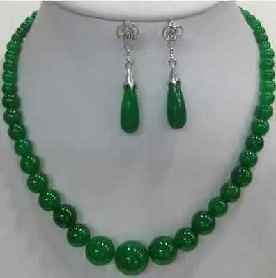 Pretty real nature green Natural stone necklace earring set AAA style 100% Noble Fine jewe
Pretty real nature green Natural stone necklace earring set AAA style 100% Noble Fine jewe