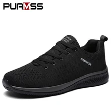 Novo e exclusivo de Malha Homens Sapatos Casuais Lac-up Homens Sapatos Leves Confortáveis sapatos de Caminhada Respirável Tênis Zapatos Tenis Feminino(China)