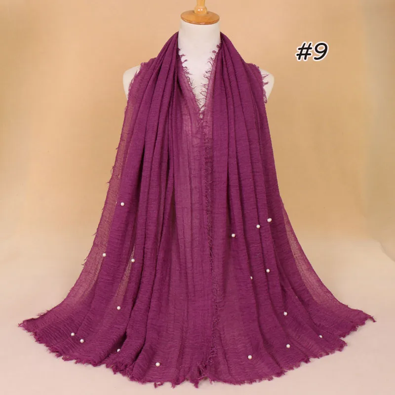 Plain Colors Crinkled Bubble Cotton Scarf Shawl with Fringes Muslim Hijab Head Wrap Large Size Scarves 40 Colors retail
Plain Colors Crinkled Bubble Cotton Scarf Shawl with Fringes Muslim Hijab Head Wrap Large Size Scarves 40 Colors retail