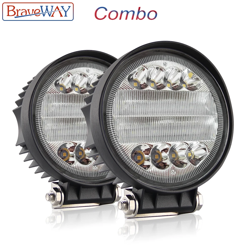 BraveWay Led Work Light for Offroad HeadLamp 30W Flood Spot Combo Beam LED Working Driving 12V For Jeep ATV 4x4 Truck Tractor
BraveWay Led Work Light for Offroad HeadLamp 30W Flood Spot Combo Beam LED Working Driving 12V For Jeep ATV 4x4 Truck Tractor