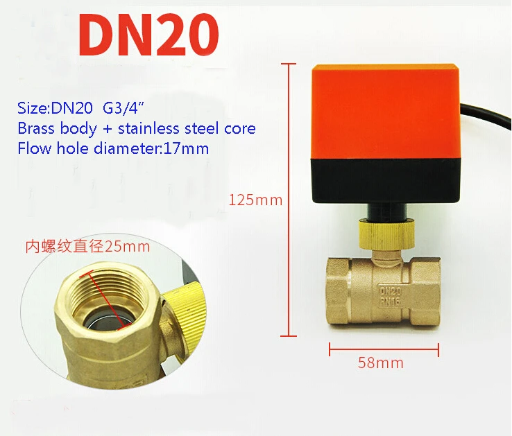 Клапан электропривода G3/4 "DN20, 220 В переменного тока, электрический шаровой клапан, быстрое использование, двухсторонние электрические клапаны
Клапан электропривода G3/4 "DN20, 220 В переменного тока, электрический шаровой клапан, быстрое использование, двухсторонние электрические клапаны