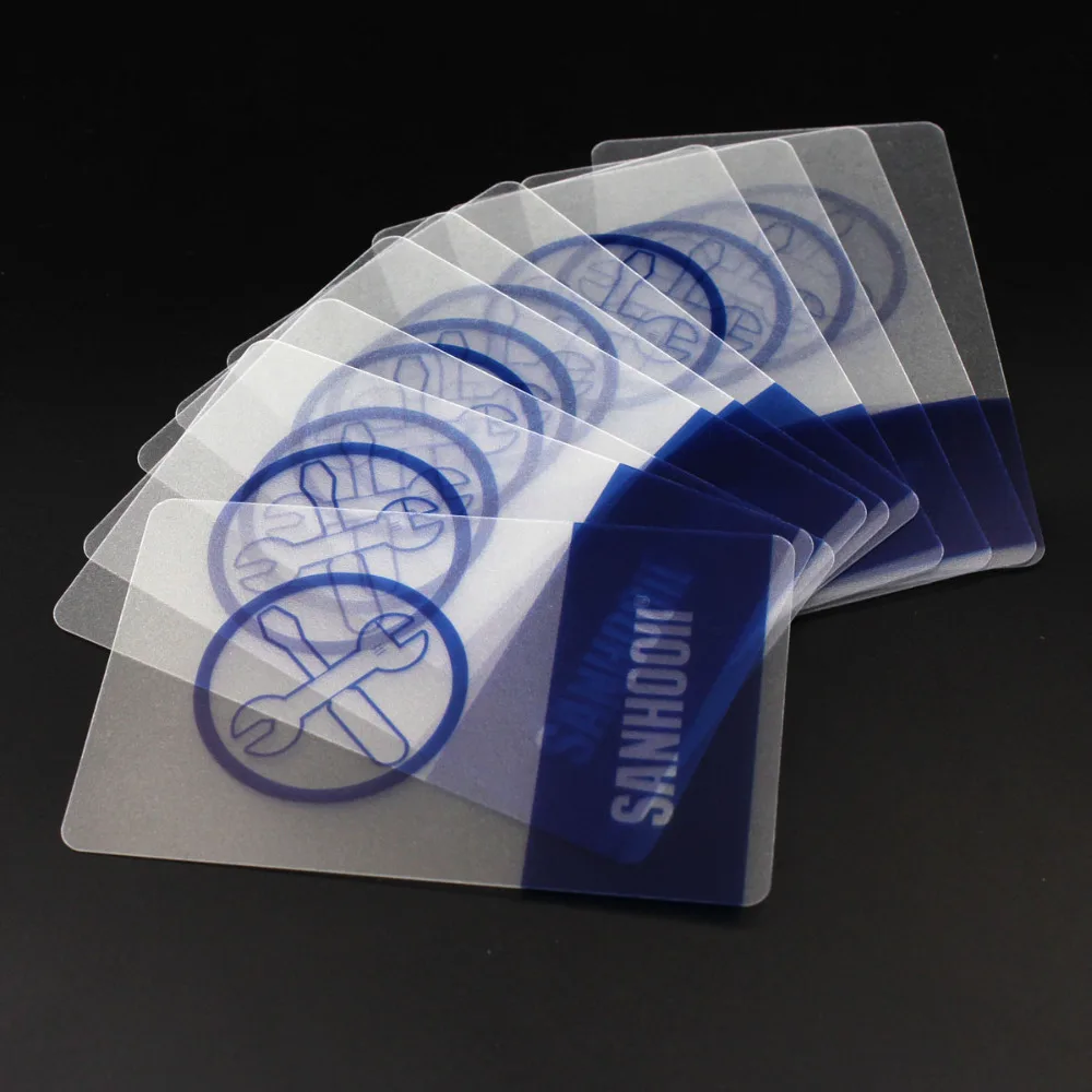 SANHOOII 10pcs Plastic Card for Mobile Cell Phone Opening Scraper Teardown Repair Tools ( Can Customize Business Visiting Card )
SANHOOII 10pcs Plastic Card for Mobile Cell Phone Opening Scraper Teardown Repair Tools ( Can Customize Business Visiting Card )