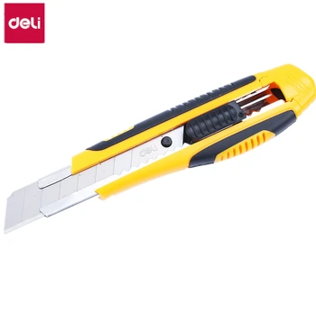 DELI E2047 Cutter Wood Box Paper Cutter Soft touch Metal Stationery Utility Craft Knife Cutter Cutting Knife ABS Tool Steel
DELI E2047 Cutter Wood Box Paper Cutter Soft touch Metal Stationery Utility Craft Knife Cutter Cutting Knife ABS Tool Steel
