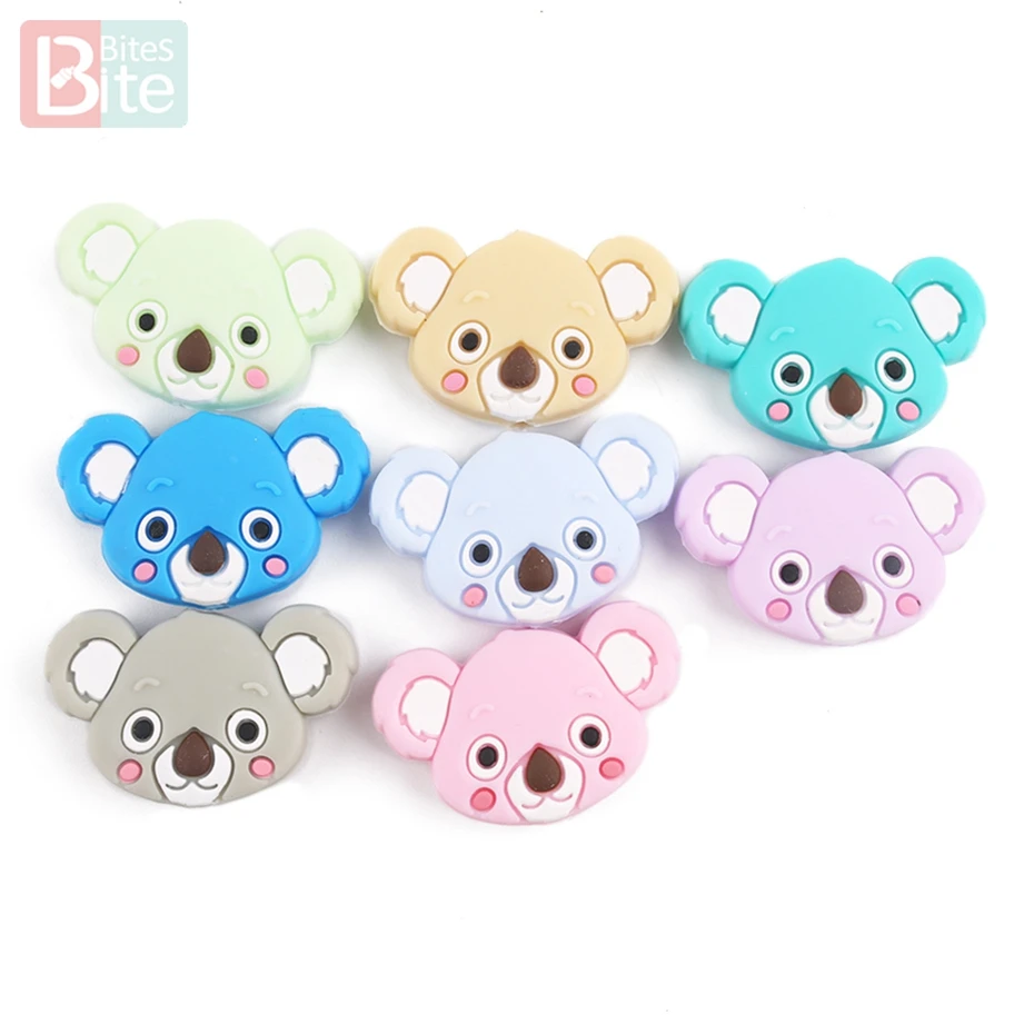 Bite Bites 3pcs Silicone Beads Mini Koala Baby Teething Food Grade Silicone DIY Nursing Necklace Pacifier Chain Baby Teether
Bite Bites 3pcs Silicone Beads Mini Koala Baby Teething Food Grade Silicone DIY Nursing Necklace Pacifier Chain Baby Teether