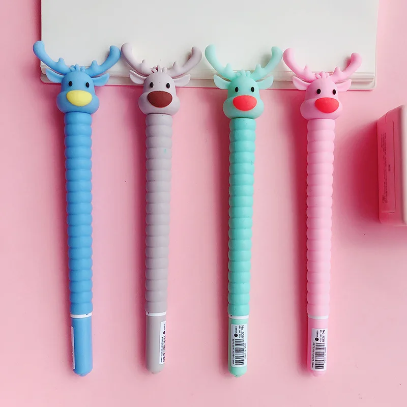 1pc Kawaii Pen Cute Elk Silica Plastic Gel Pens Kids Gifts Escolar Papelaria Writing Stationery School Supplies Office Supply
1pc Kawaii Pen Cute Elk Silica Plastic Gel Pens Kids Gifts Escolar Papelaria Writing Stationery School Supplies Office Supply