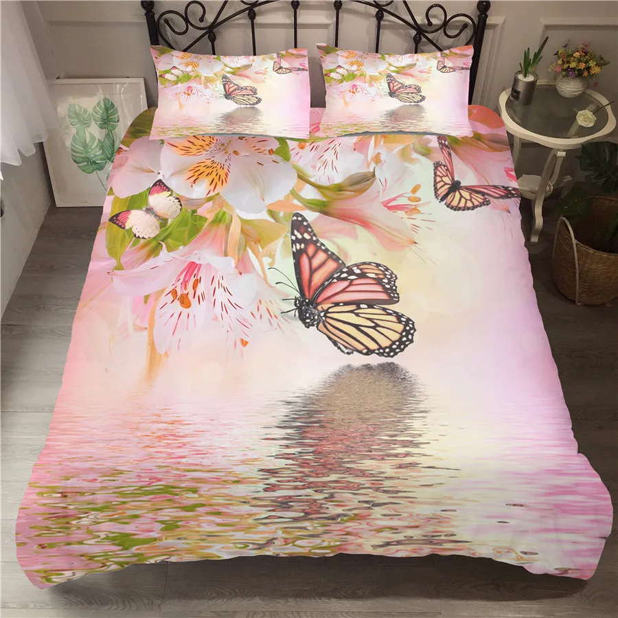 A Bedding Set 3D Printed Duvet Cover Bed Set Butterfly Home Textiles for Adults Bedclothes with Pillowcase #HD08
A Bedding Set 3D Printed Duvet Cover Bed Set Butterfly Home Textiles for Adults Bedclothes with Pillowcase #HD08