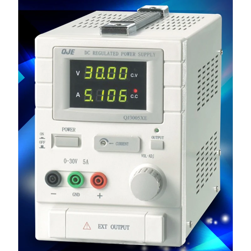 QJ3005XE Цифровой Регулируемый источник питания постоянного тока с ЖК-дисплеем 10 мВ/1 мА, линейный этикетный источник питания 30 В/5 А
QJ3005XE Цифровой Регулируемый источник питания постоянного тока с ЖК-дисплеем 10 мВ/1 мА, линейный этикетный источник питания 30 В/5 А