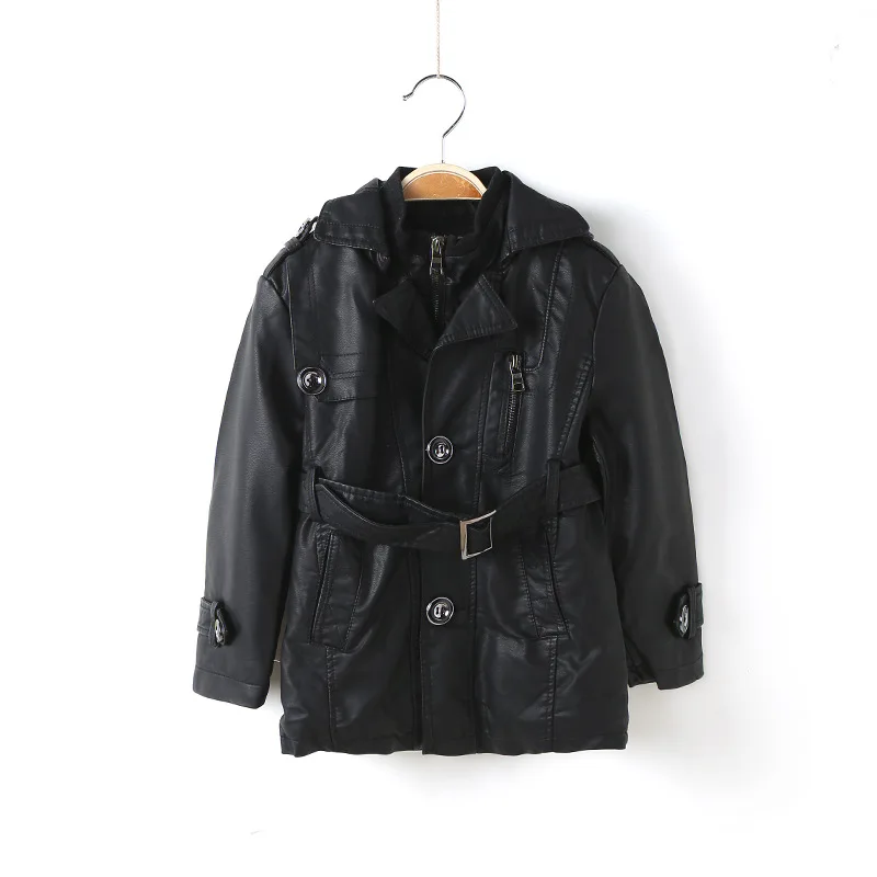 Fashion Boys PU Leather Coat Black Warm Kids Coat Outerwear High Quality Boys Girls WarmTrecnch Children Faux leather 3-12 Yrs
Fashion Boys PU Leather Coat Black Warm Kids Coat Outerwear High Quality Boys Girls WarmTrecnch Children Faux leather 3-12 Yrs