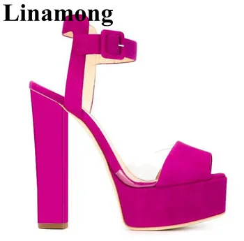 Summer Classic Sample Flatform And Sqaure Heel High Heel And Open Toe Buckel Strap Fashion Flock Two Color Women Sandals
Summer Classic Sample Flatform And Sqaure Heel High Heel And Open Toe Buckel Strap Fashion Flock Two Color Women Sandals