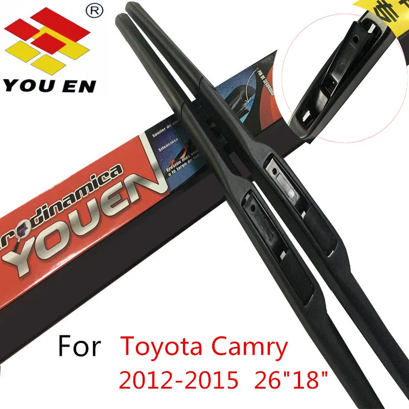 YOUEN 1 Pair 26''+18'' Wiper Blades For Toyota Camry 2012 2013 2014 2015 Windscreen Windshield Rubber Car Auto Accessories
YOUEN 1 Pair 26''+18'' Wiper Blades For Toyota Camry 2012 2013 2014 2015 Windscreen Windshield Rubber Car Auto Accessories