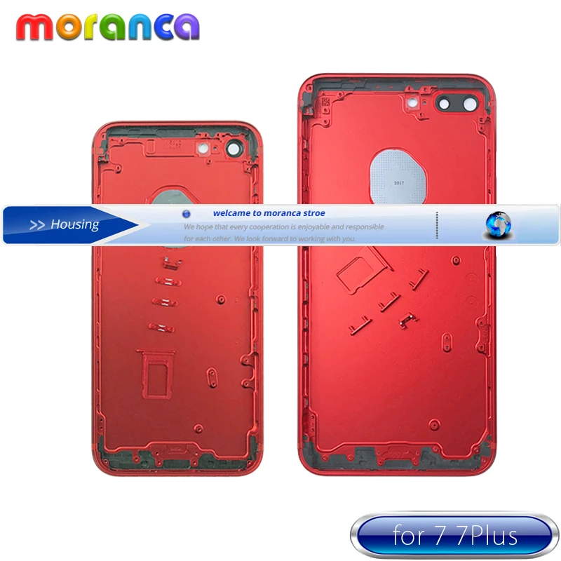 Back Housing For iPhone 7 7G 7Plus Plus Back Battery Cover Rear Door Housing Middle Chassis Replacement Gold Black Silver Red
Back Housing For iPhone 7 7G 7Plus Plus Back Battery Cover Rear Door Housing Middle Chassis Replacement Gold Black Silver Red
