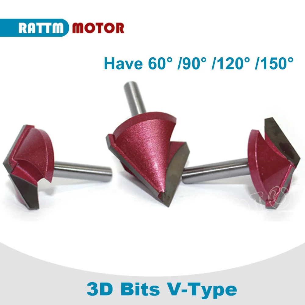 CNC Engraving 3D-V Bits Router 60/90/120/150 Degree 6-32mm V Groove Acrylic Wood chamfer
CNC Engraving 3D-V Bits Router 60/90/120/150 Degree 6-32mm V Groove Acrylic Wood chamfer