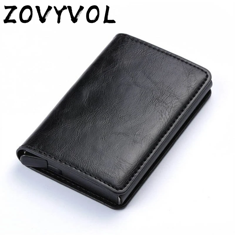 ZOVYVOL Antitheft Rfid Blocking Wallet Metal Credit Card Holder Automatic Elastic Vintage Aluminum Wallet PU Leather rfidwallet
ZOVYVOL Antitheft Rfid Blocking Wallet Metal Credit Card Holder Automatic Elastic Vintage Aluminum Wallet PU Leather rfidwallet
