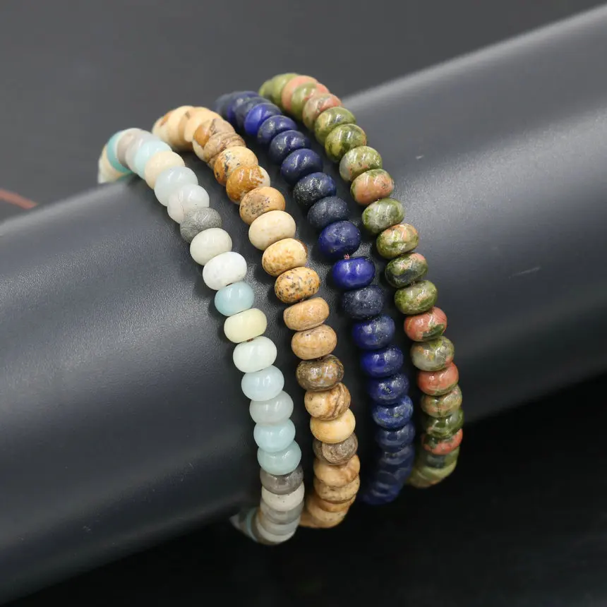 Trendy Natural Stone Beads Bracelet For Men Women Jewelry Lucky 4*6mm Abacus Beads Onyx Braid Bracelets For Couples Love Gift
Trendy Natural Stone Beads Bracelet For Men Women Jewelry Lucky 4*6mm Abacus Beads Onyx Braid Bracelets For Couples Love Gift