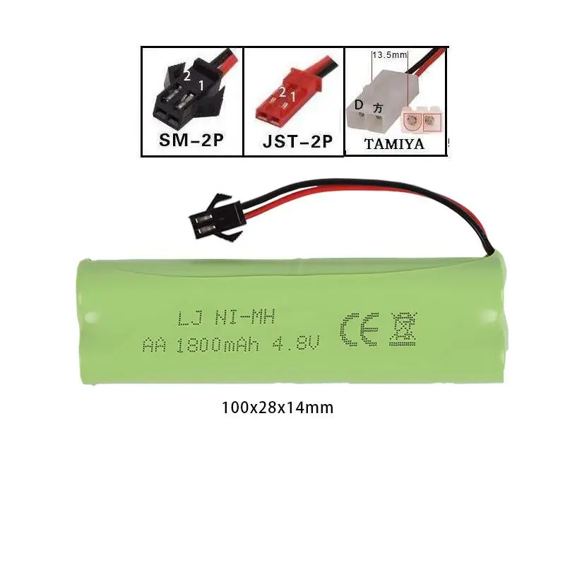

4.8v 1800mah Ni-MH rechargeable AA Battery for Electric toys RC car ship robot RC truck