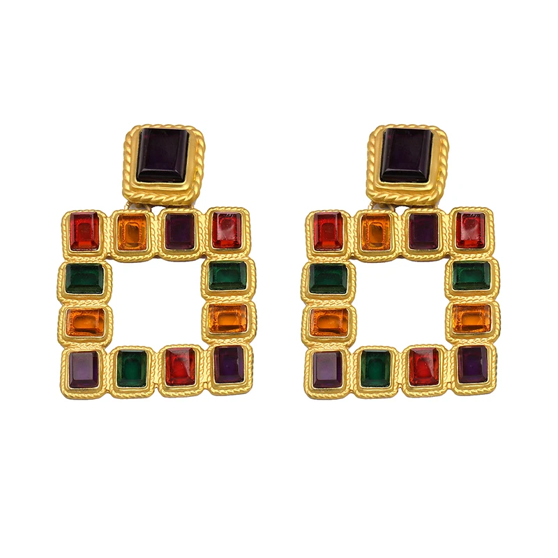 JUJIA 3 Colors 2019 Good Quality Irregular Square Metal Brincos Da Moda Female Exaggerated Earring for Christmas Gift
JUJIA 3 Colors 2019 Good Quality Irregular Square Metal Brincos Da Moda Female Exaggerated Earring for Christmas Gift