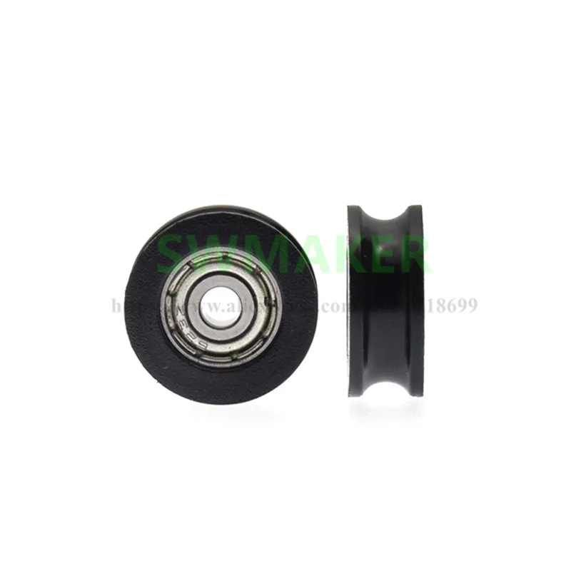 1pcs-3-15-6mm-623ZZ-bearing-pulley-rolling-window-wheel-U-groove-wheel-Nylon-Peilin-guide (1)