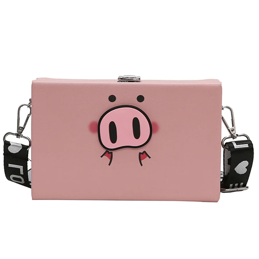 Fashion Cute Cartoon Piggy Printing PU Box Style Letter Shoulder Messenger Bags Women Crossbody Bag Ladies Brands Small Flap Bag
Fashion Cute Cartoon Piggy Printing PU Box Style Letter Shoulder Messenger Bags Women Crossbody Bag Ladies Brands Small Flap Bag