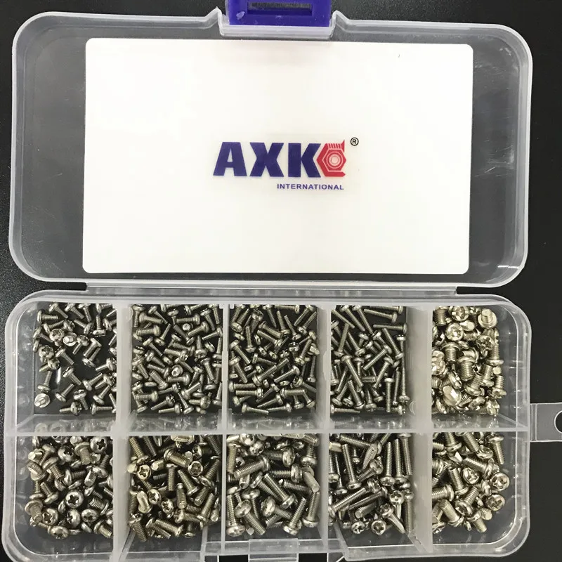 500Pcs M2 M2.5 M3 PM Electronic Digital Screw Pan Head Screws Round Machine Screws Kit PC Computer Teeth Hardened
500Pcs M2 M2.5 M3 PM Electronic Digital Screw Pan Head Screws Round Machine Screws Kit PC Computer Teeth Hardened